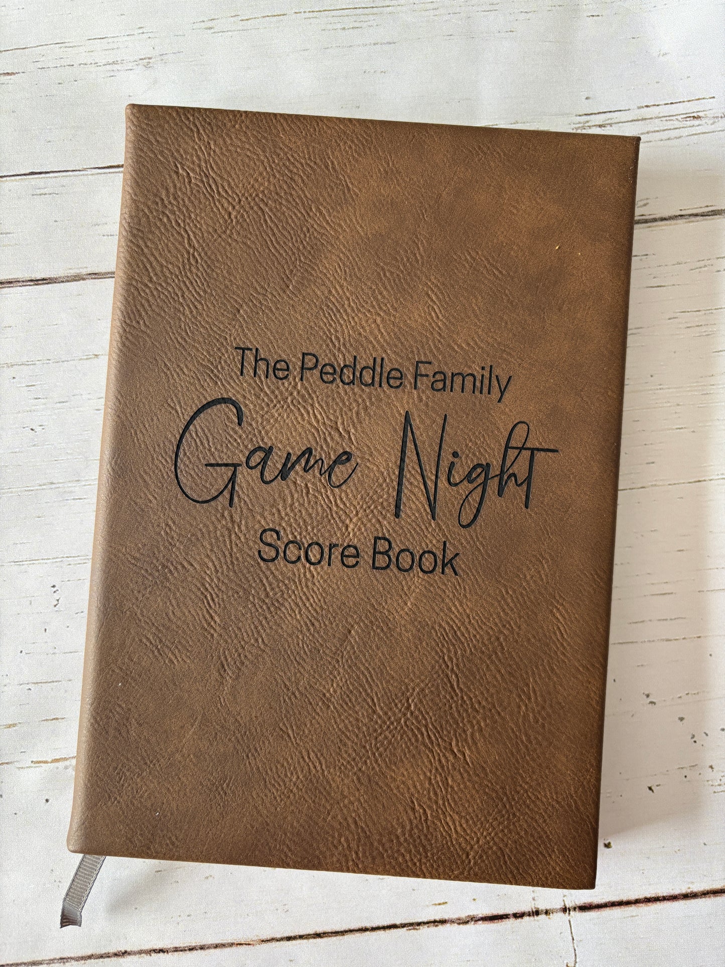 Game Night Engraved Notebook