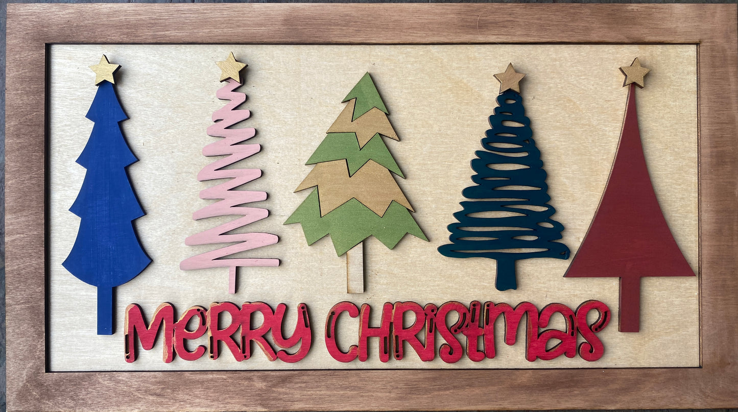 Merry Christmas Trees DIY Kit