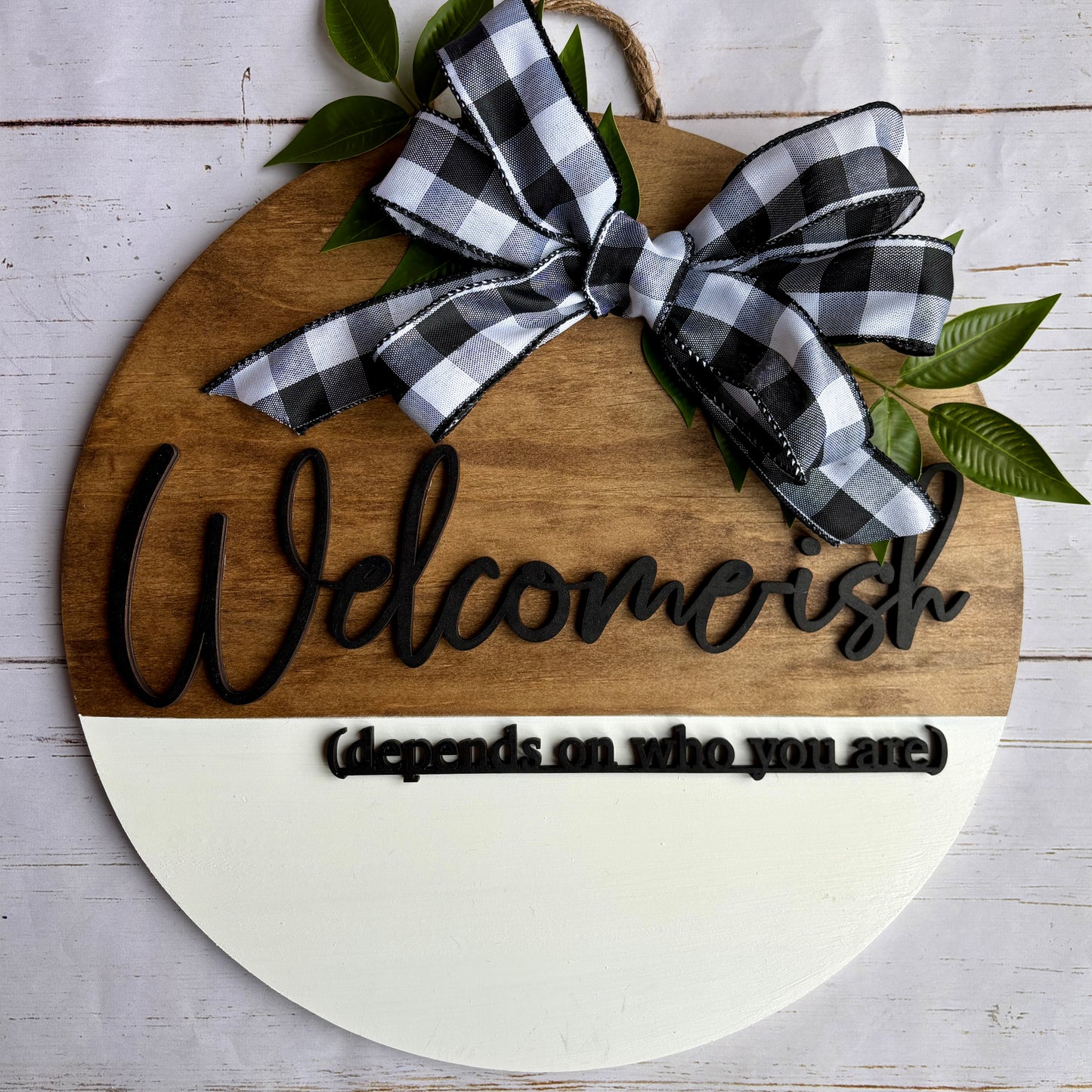 Welcome-ish Door Hanger