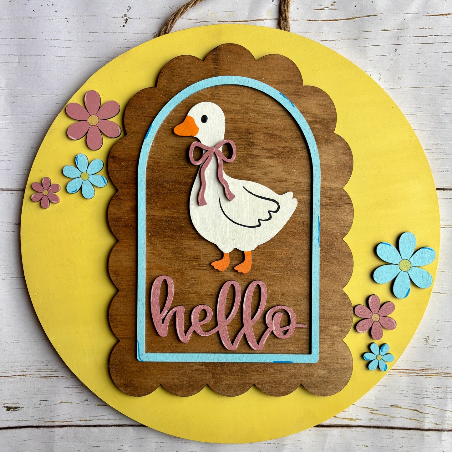 Hello Goose Door Hanger