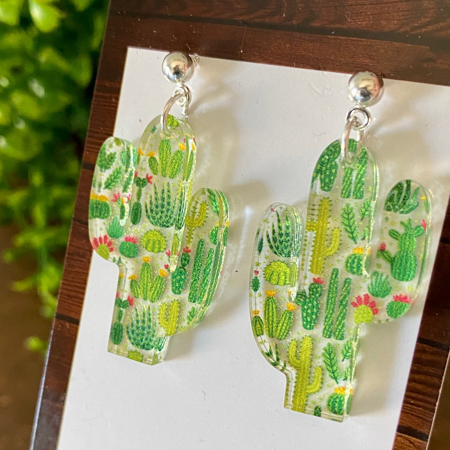 Cactus Dangle Earrings
