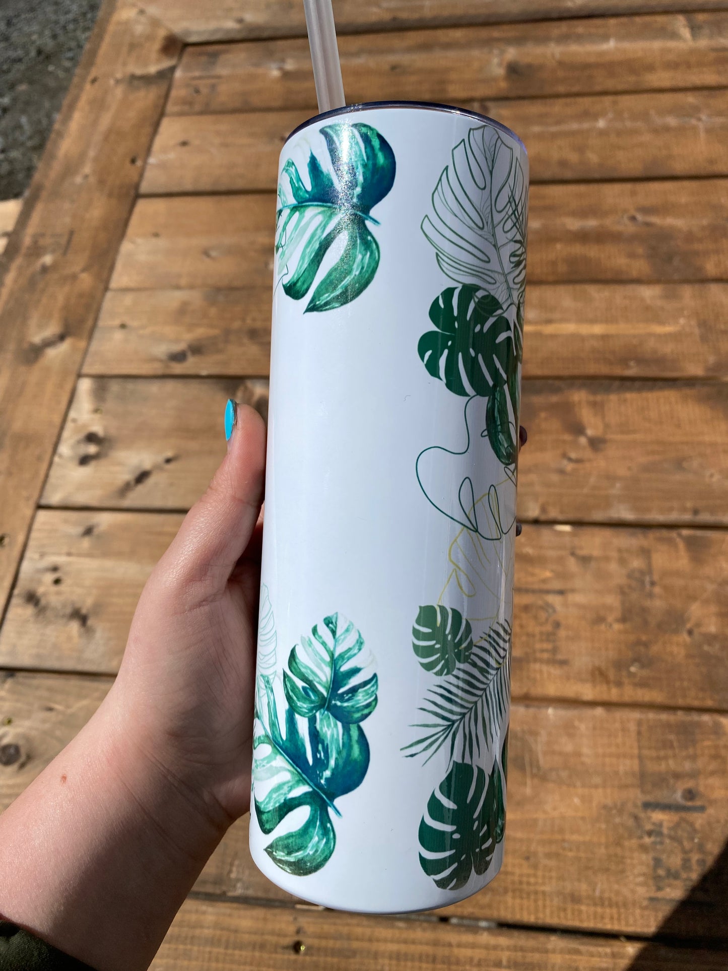 Monstera Leaves Tumbler