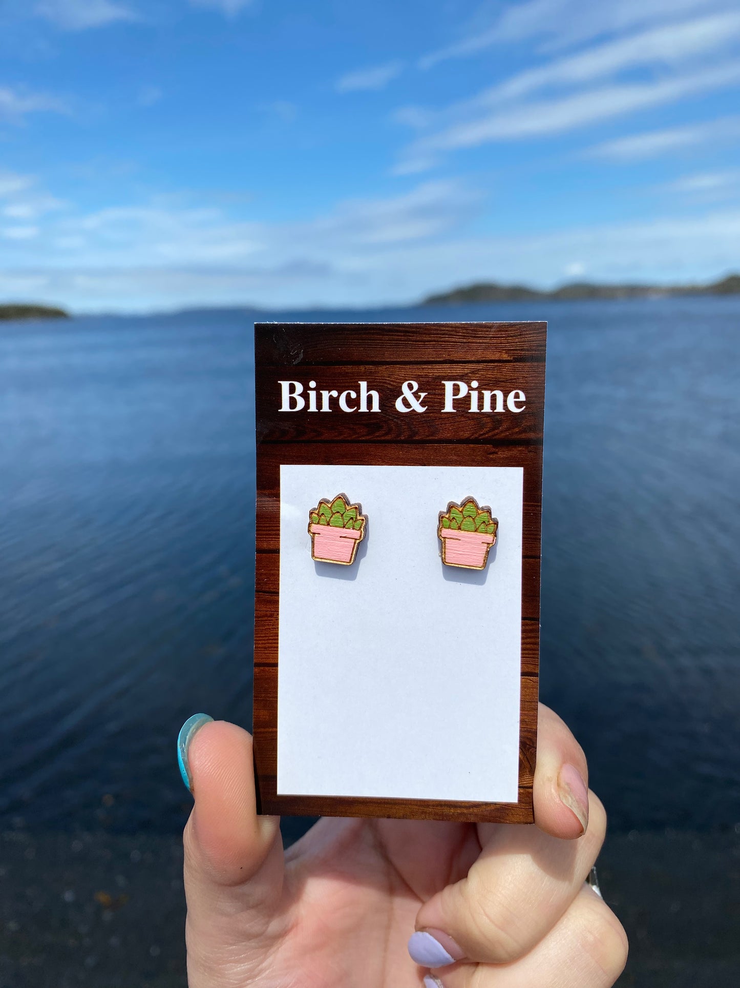 Succulent Stud Earrings