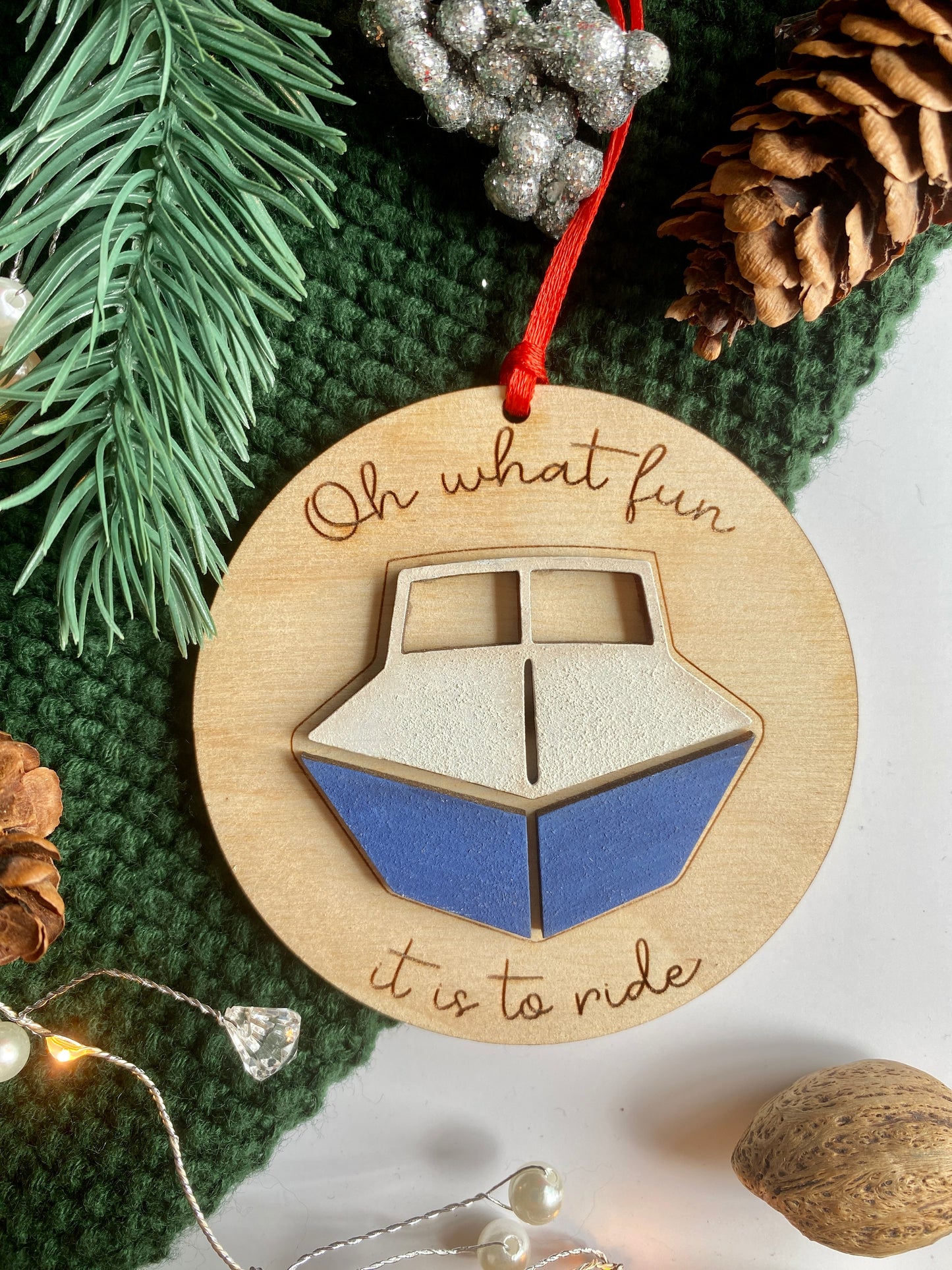 Boat Christmas Ornament