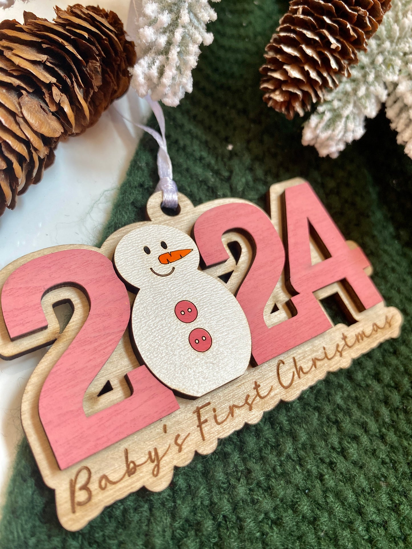 Baby's First Christmas Snowman