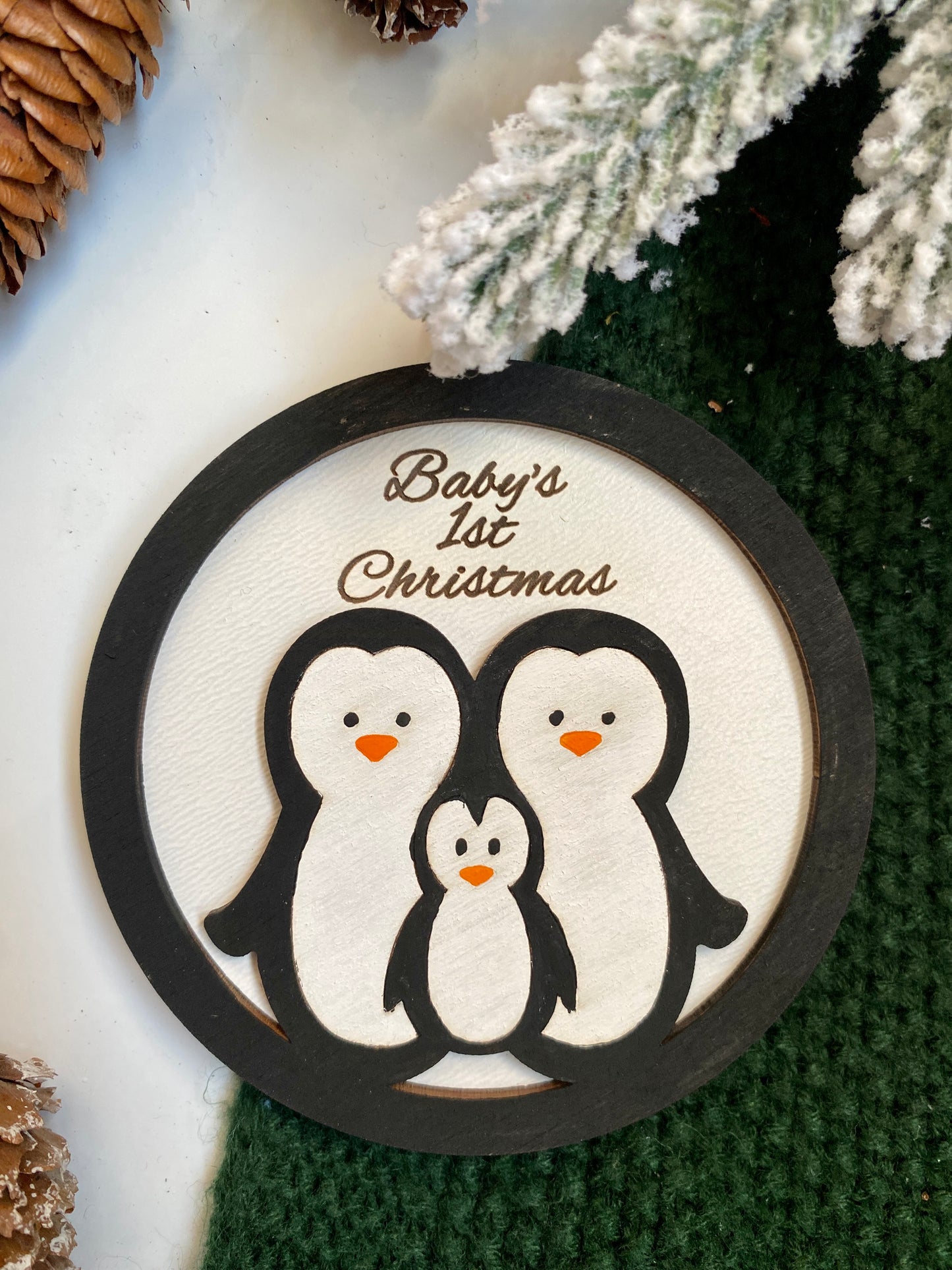 Baby's First Christmas Penguin Ornament