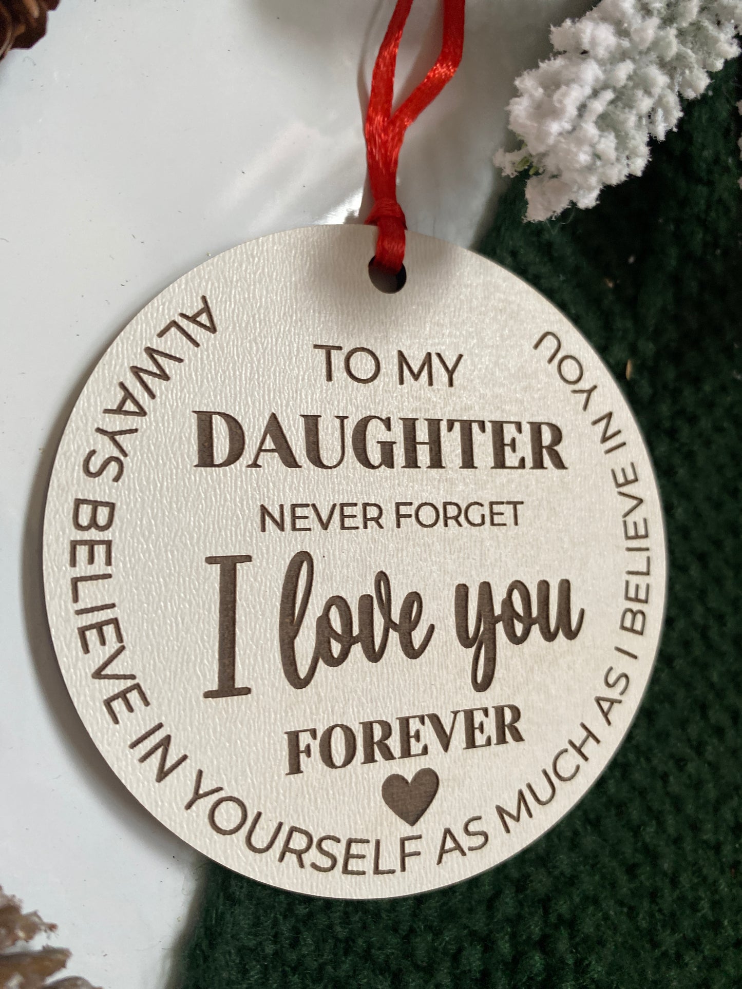 To My Daughter Ornament