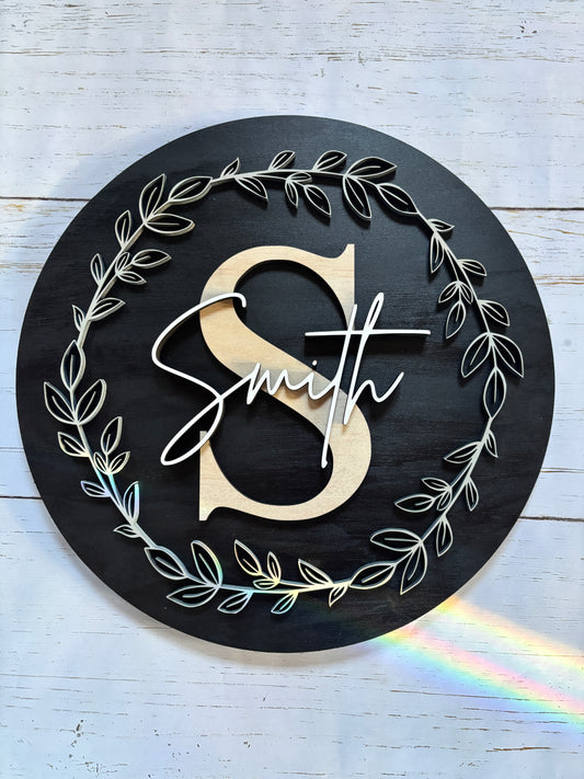 14” 3D Surname Door Hanger
