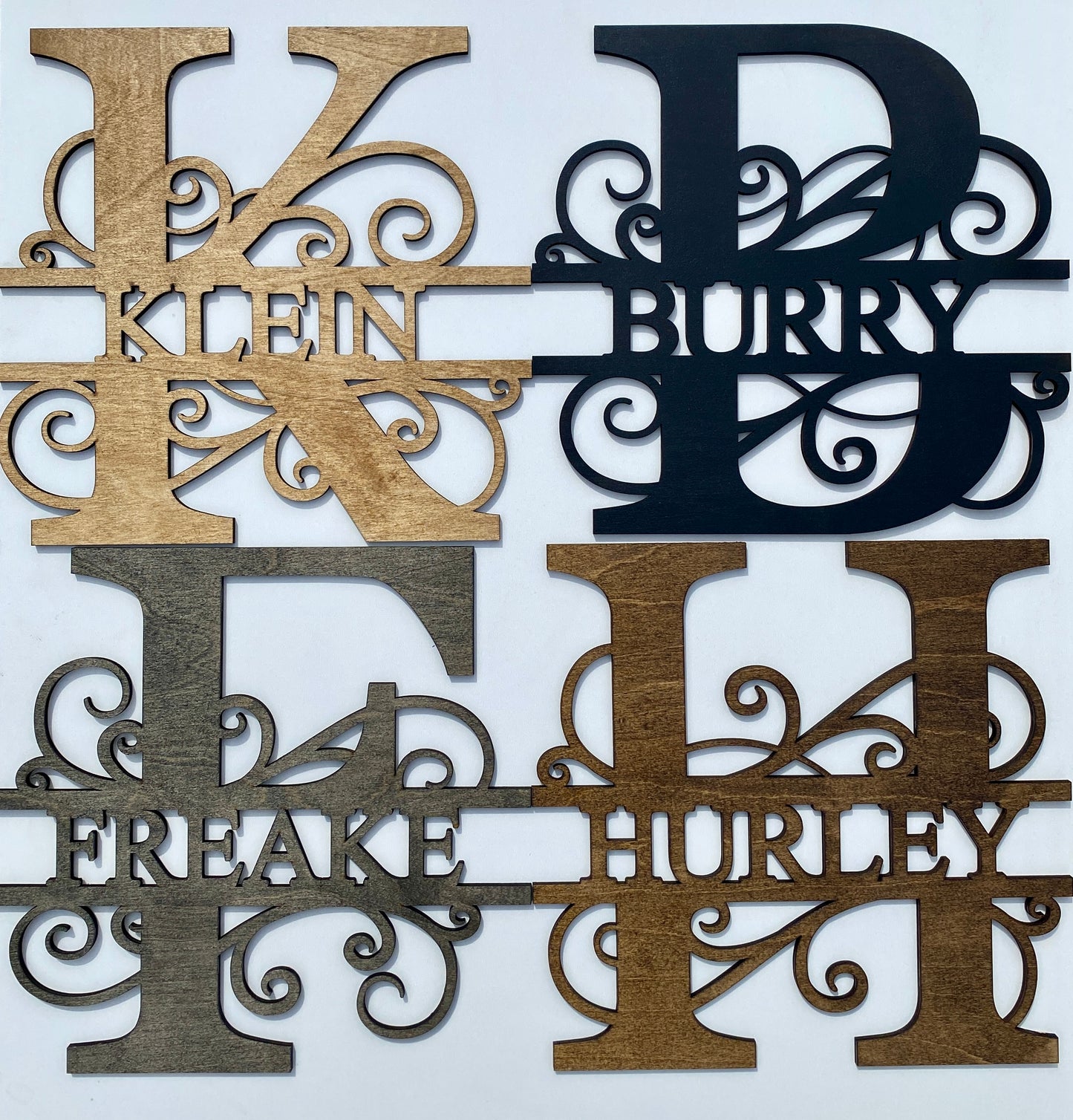 12” Monogram sign