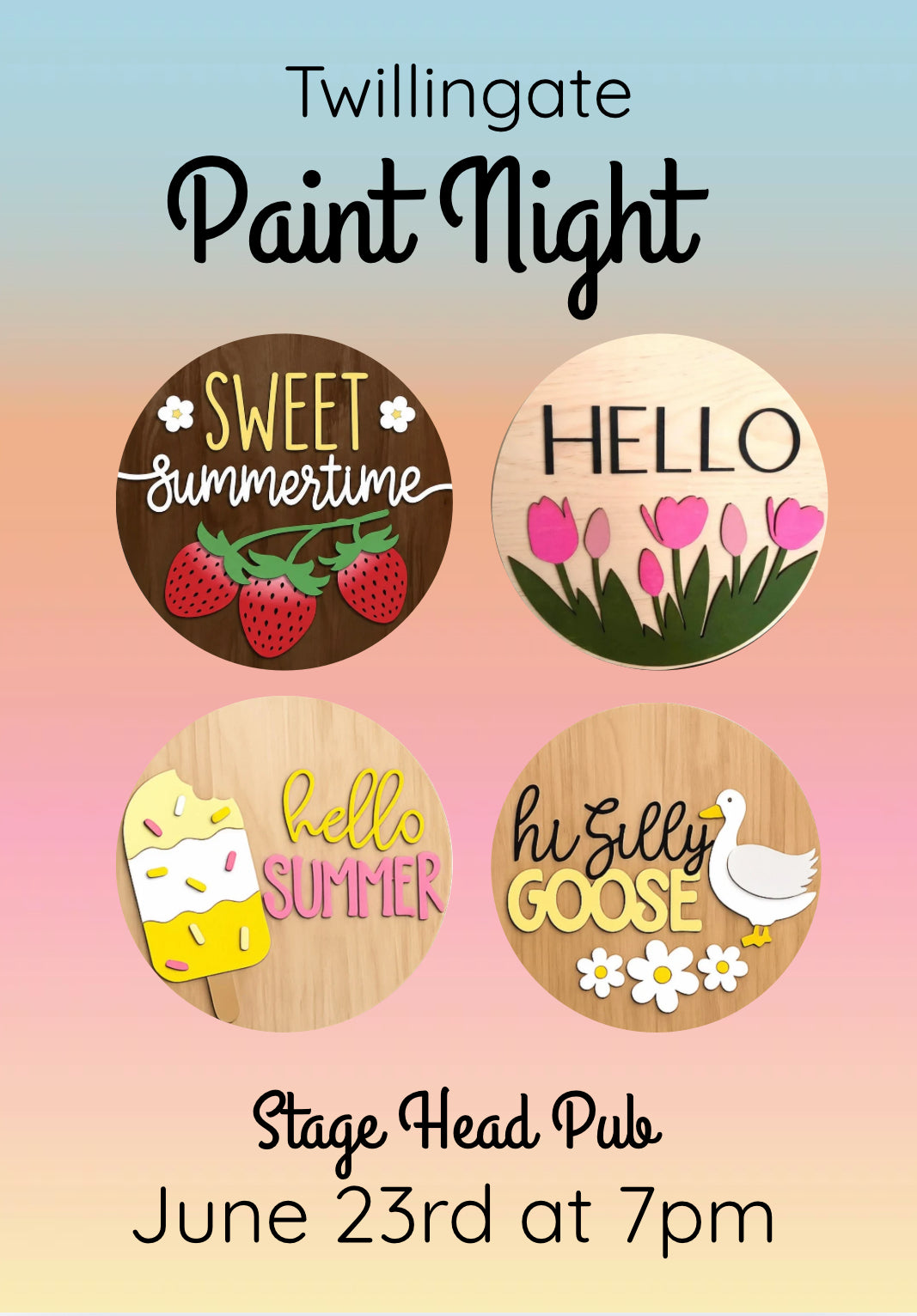 June 23rd Paint Night Twillingate