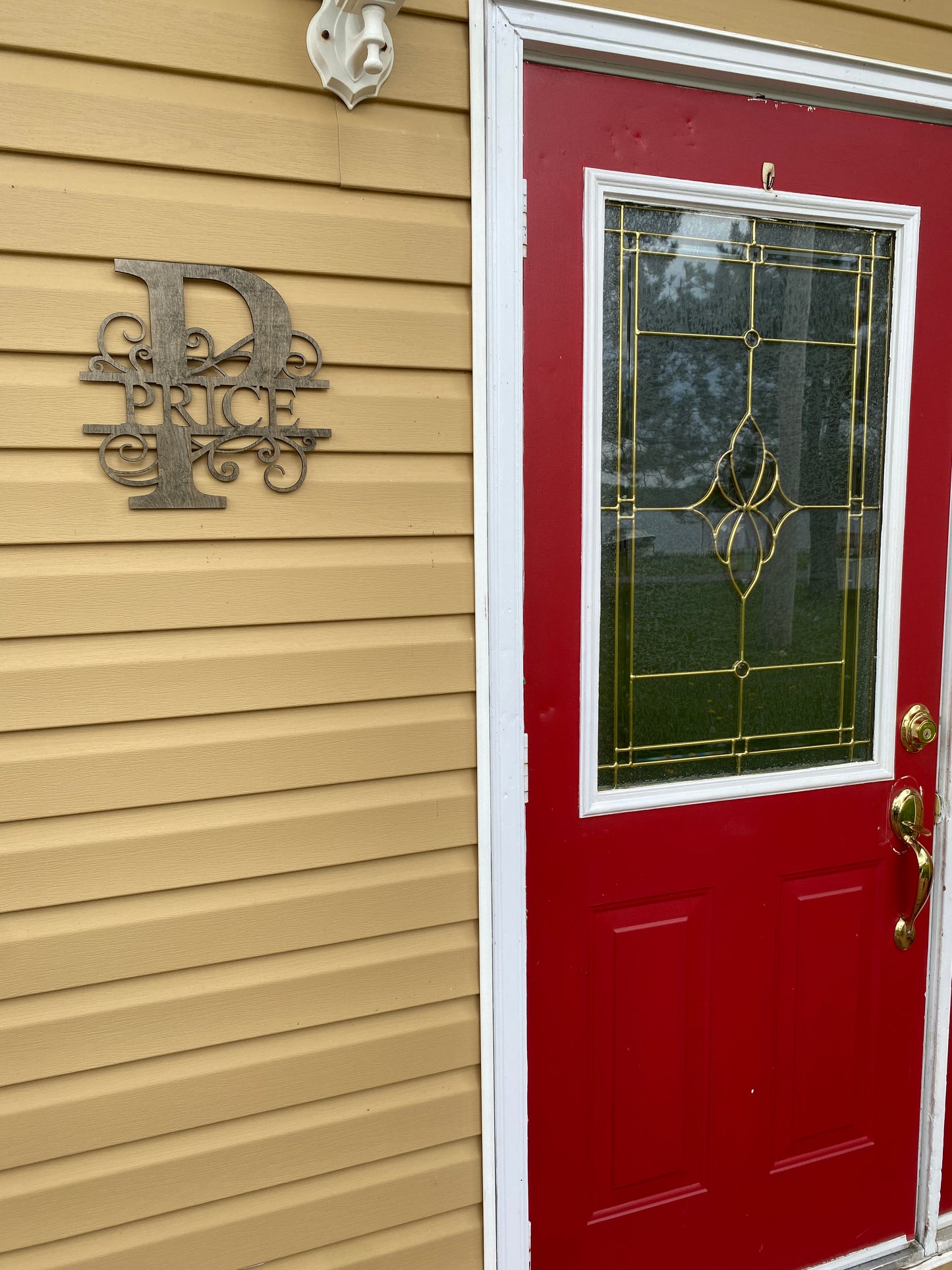 12” Monogram sign