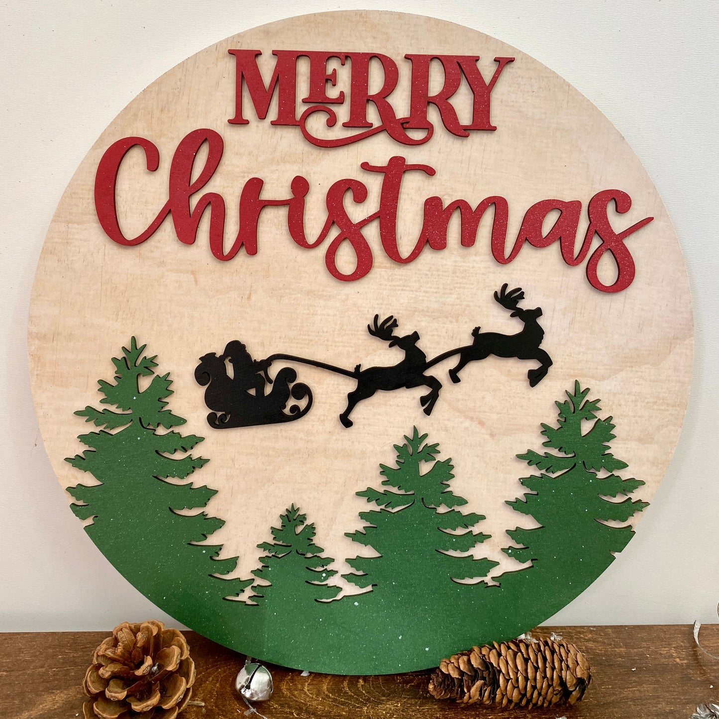 Merry Christmas Door Hanger DIY Kit