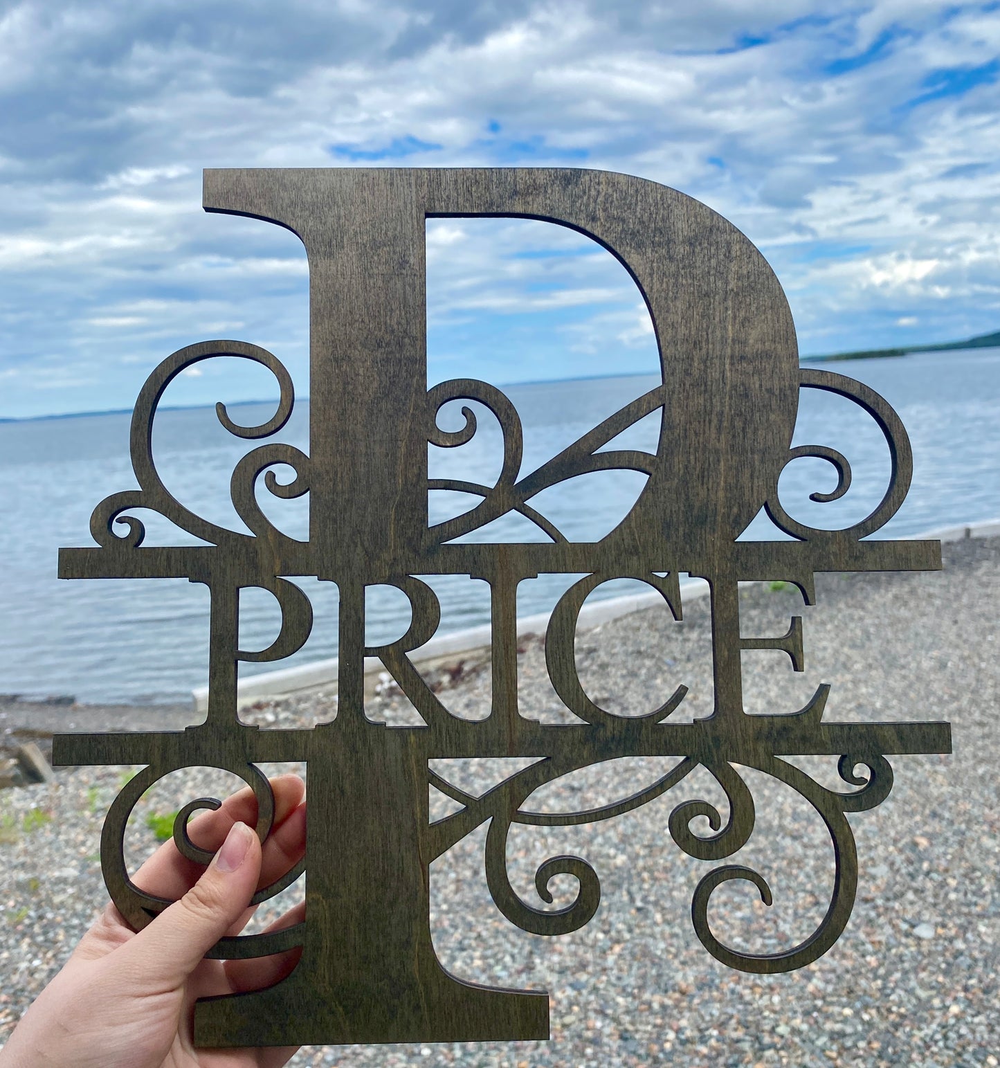 12” Monogram sign