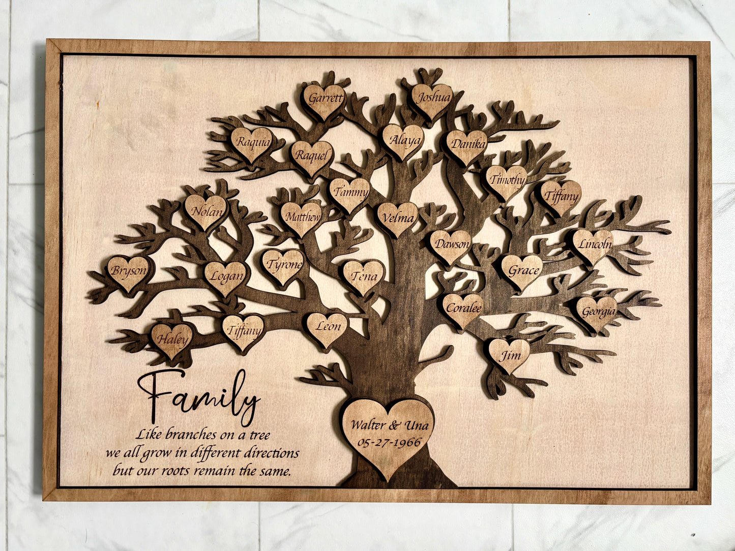 Custom Family Tree Sign