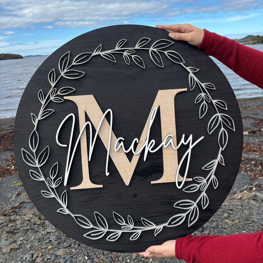 24” 3D Surname Sign