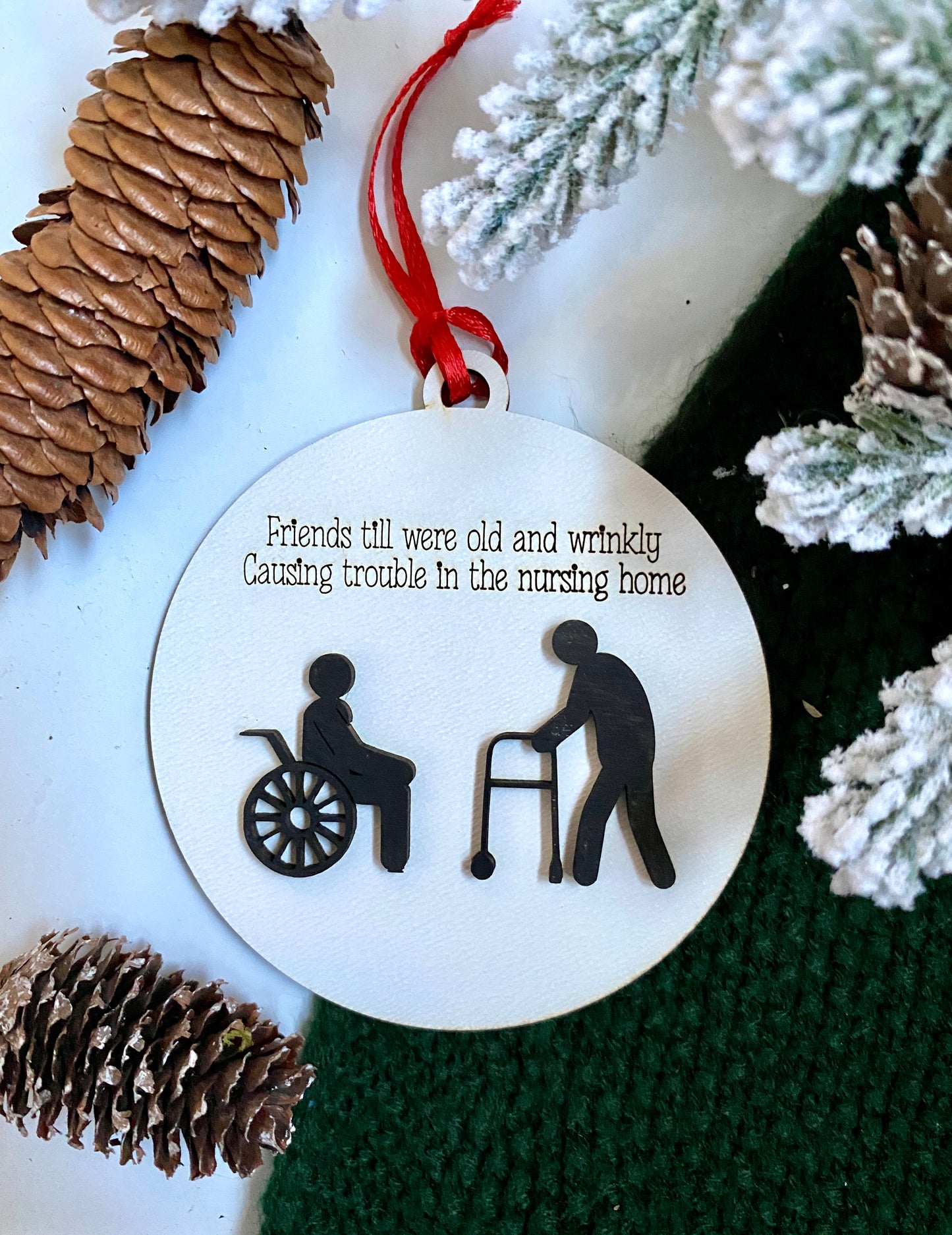 Funny Best Friends Ornament