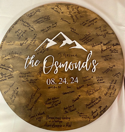 Wedding Guestbook Round