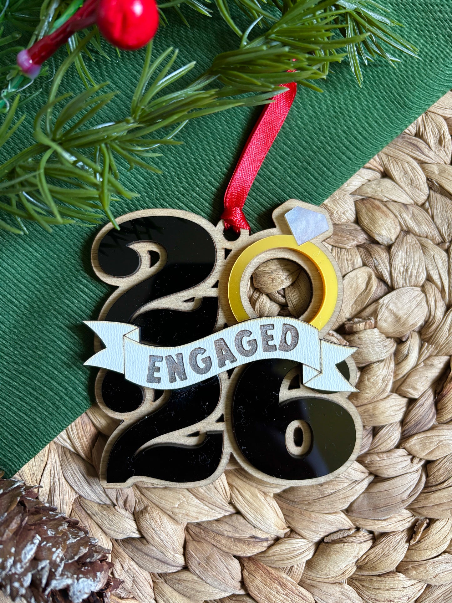 Engaged 2026 Ornament