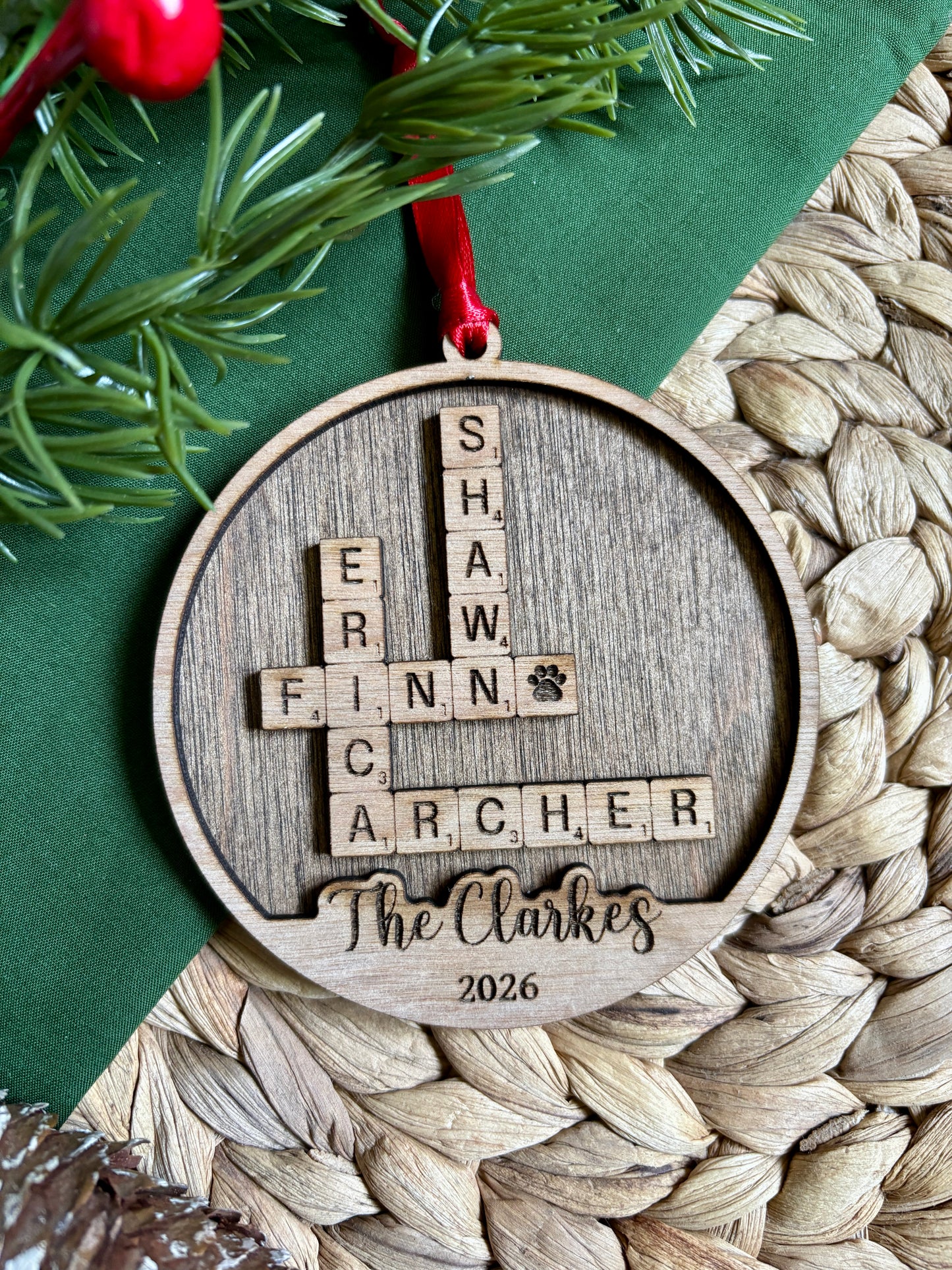 Family Puzzle Ornament