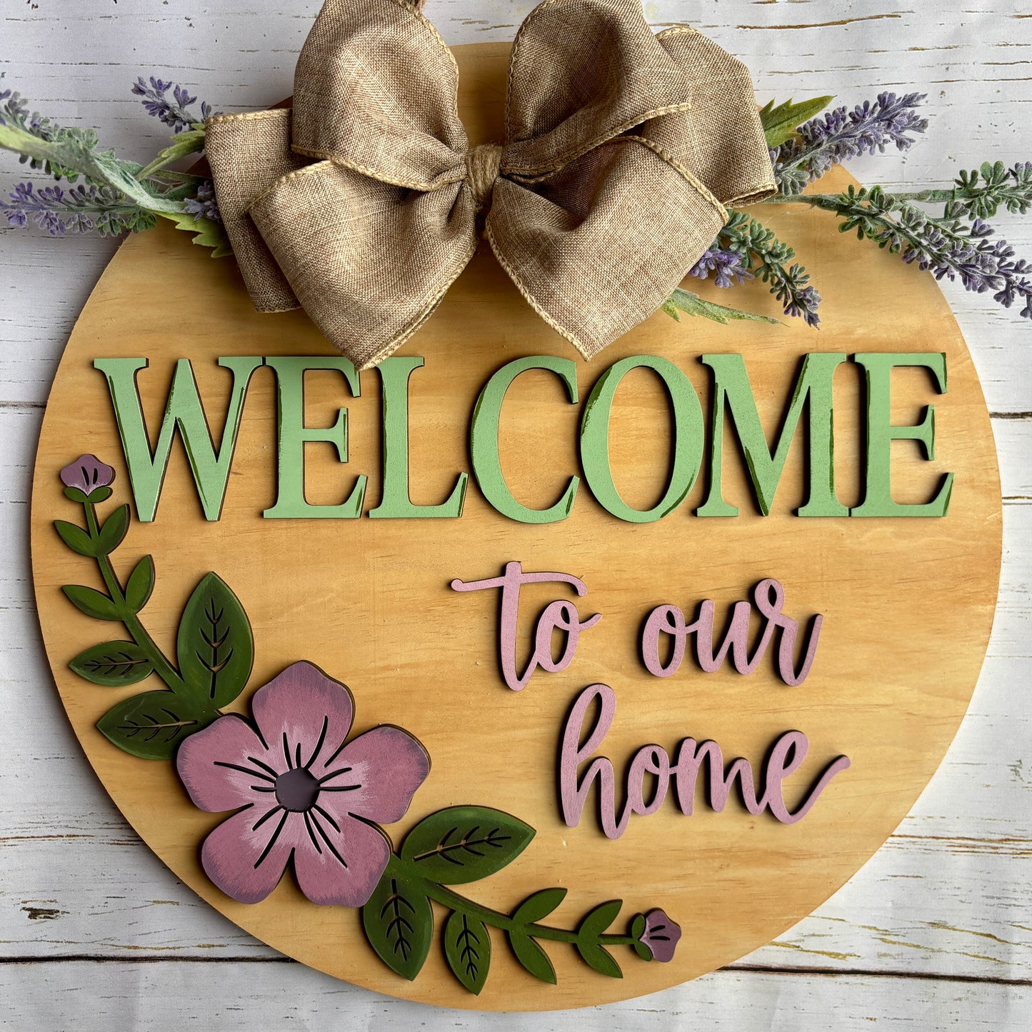 Welcome to our Home Door Hanger