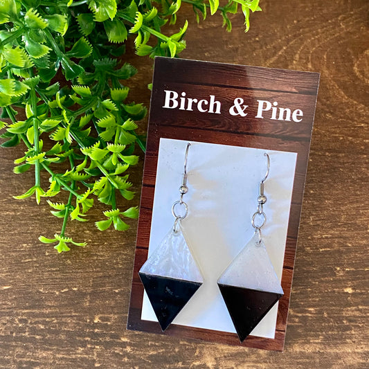 Black and White Acrylic Dangles