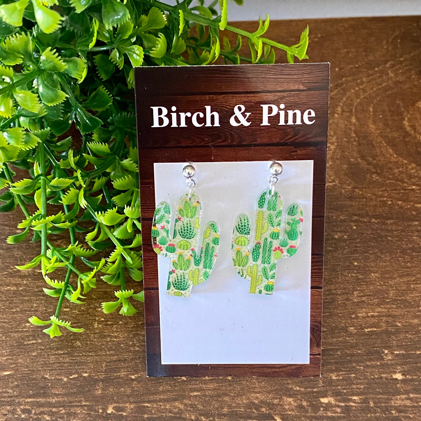Cactus Dangle Earrings