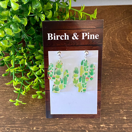Cactus Dangle Earrings