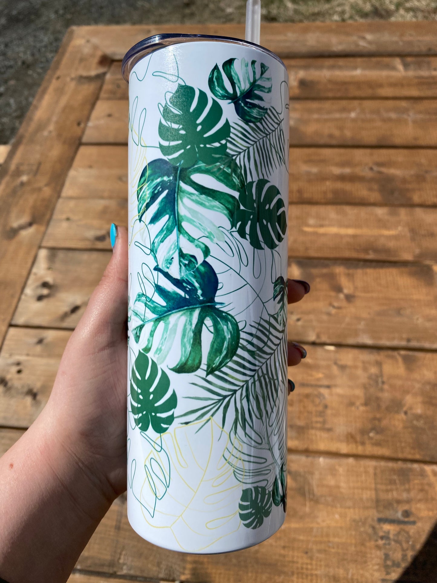 Monstera Leaves Tumbler