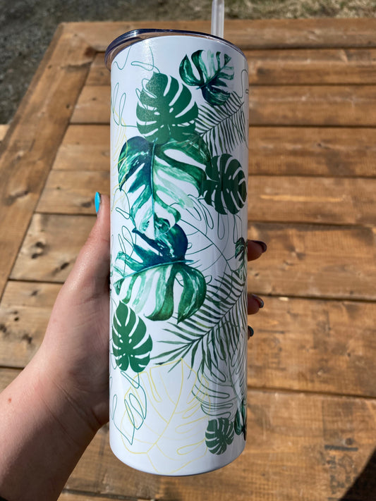 Monstera Leaves Tumbler