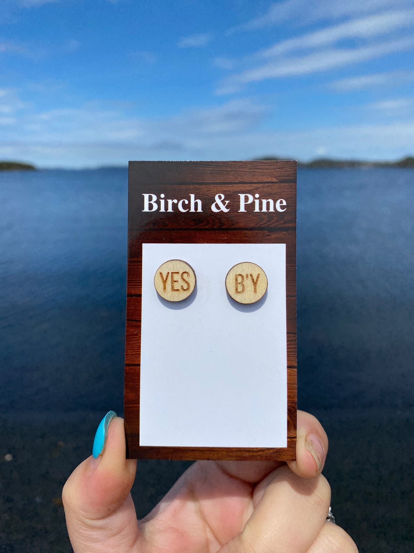 "Yes By" Stud Earrings