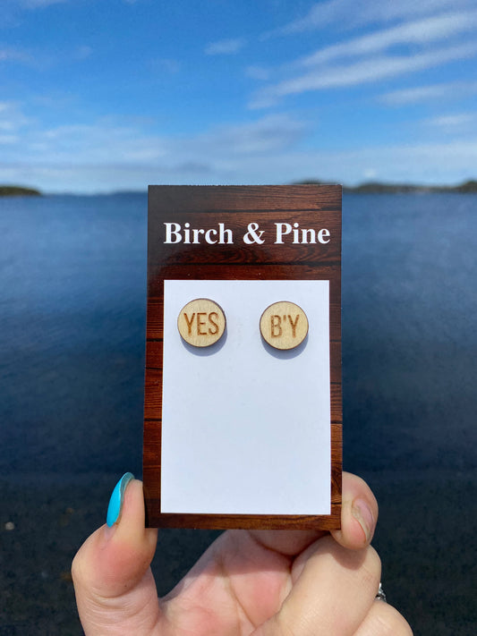 "Yes By" Stud Earrings