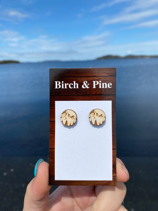 Mountain Stud Earrings