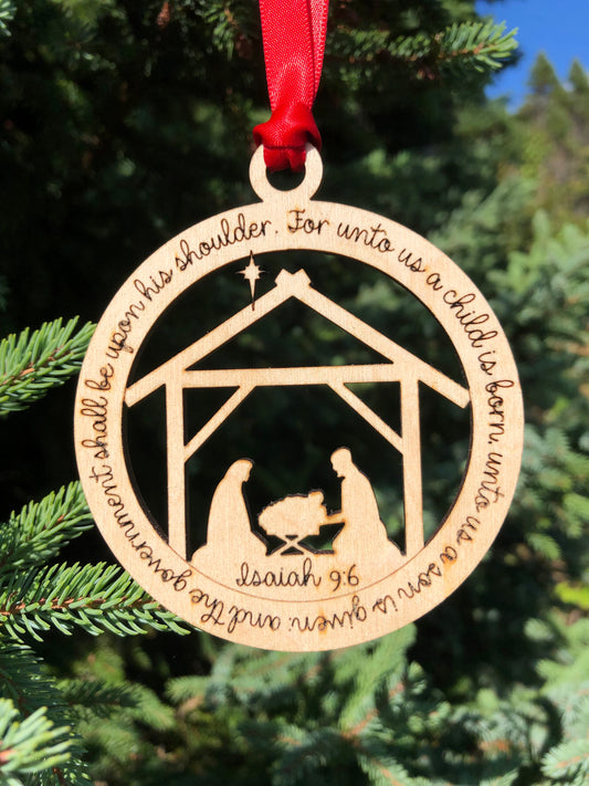 Nativity Ornament Isaiah 9:6
