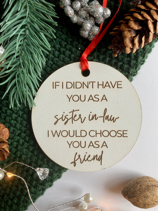 Sister in Law Ornament