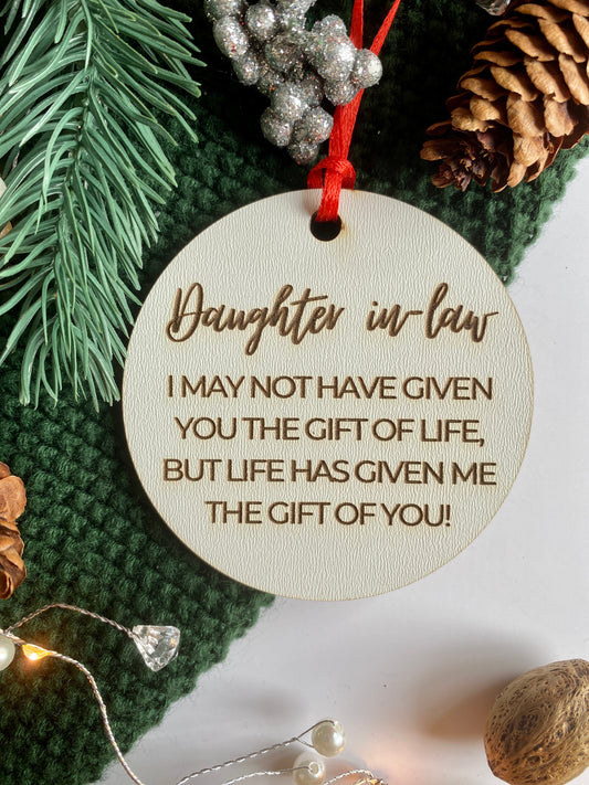 Daughter in Law Ornament