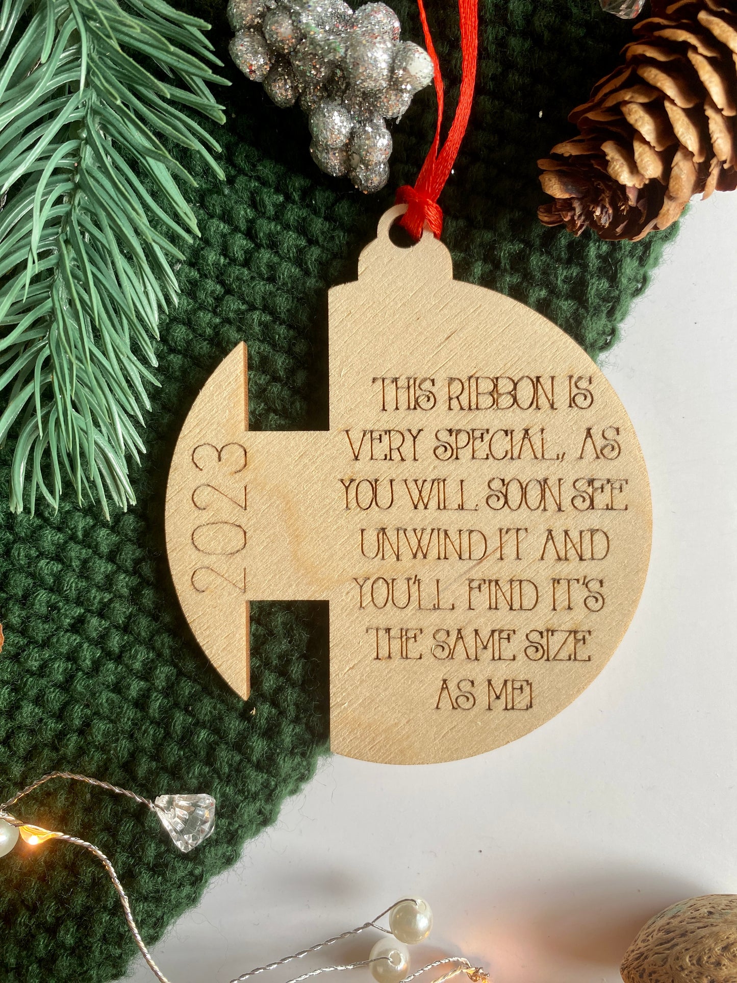 Height Ribbon Ornament