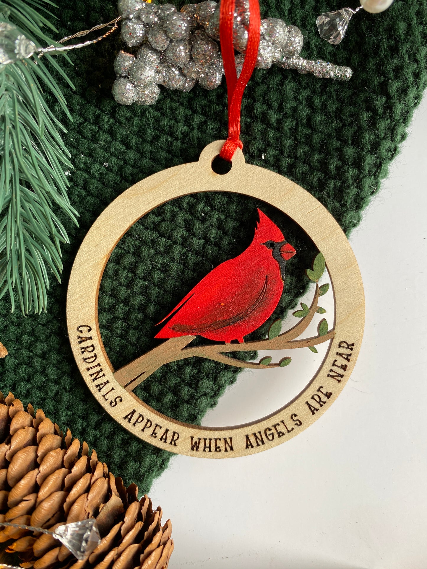 Cardinal Memorial Ornament