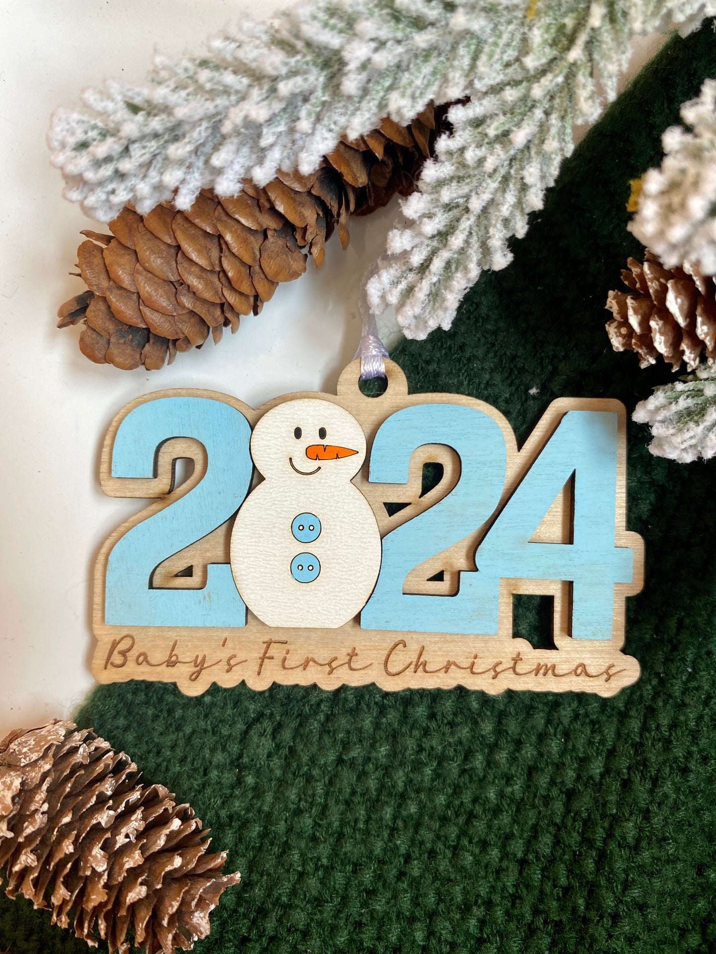 Baby's First Christmas Snowman