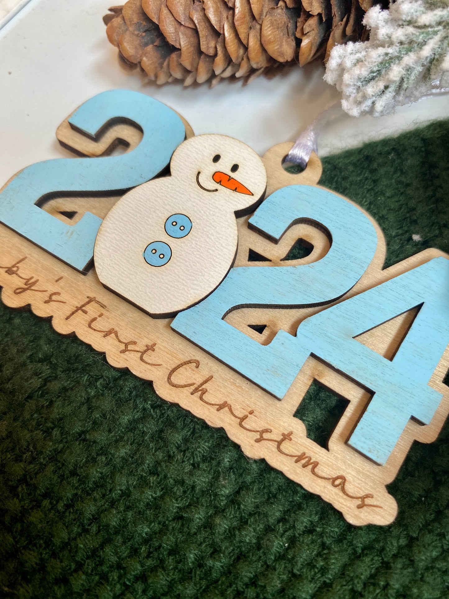 Baby's First Christmas Snowman