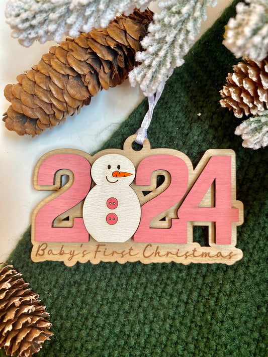 Baby's First Christmas Snowman