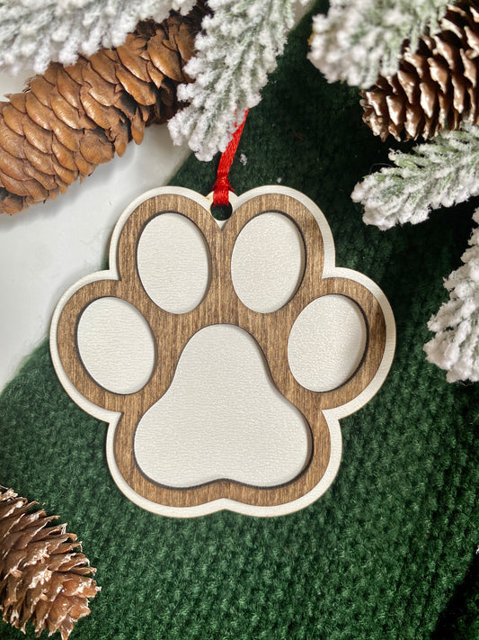 Paw Print Ornament