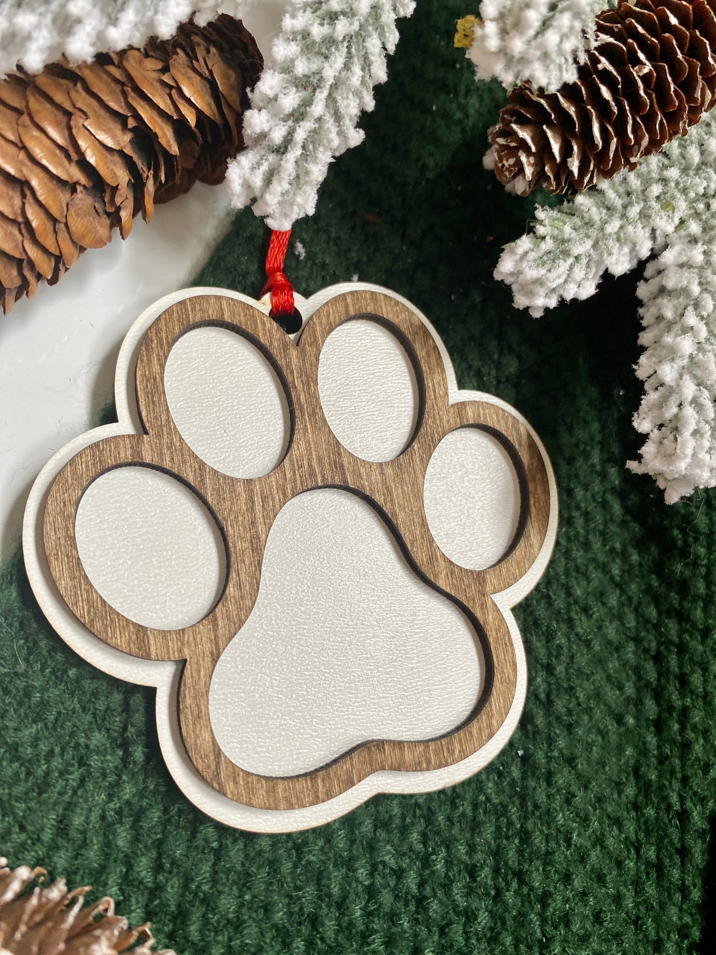 Paw Print Ornament