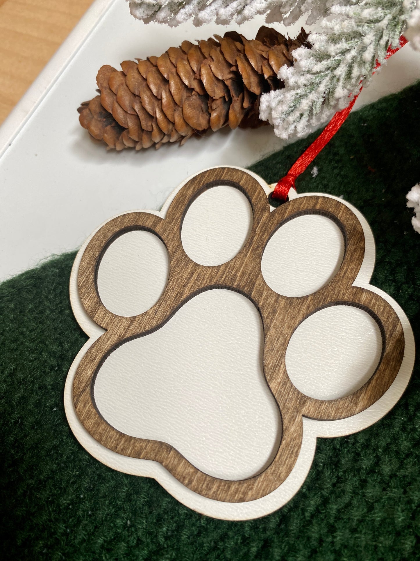 Paw Print Ornament