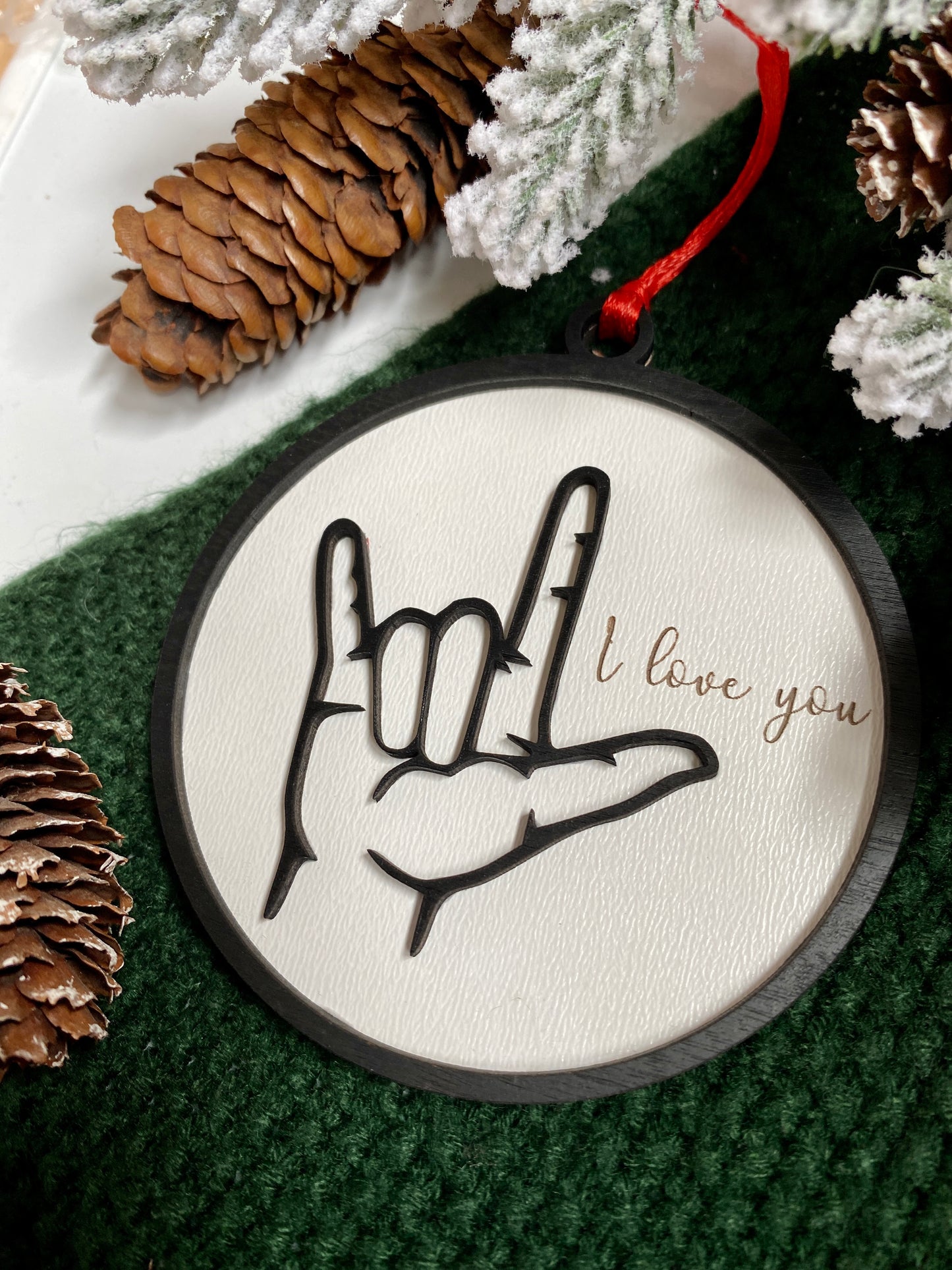 I Love You Sign Language Ornament