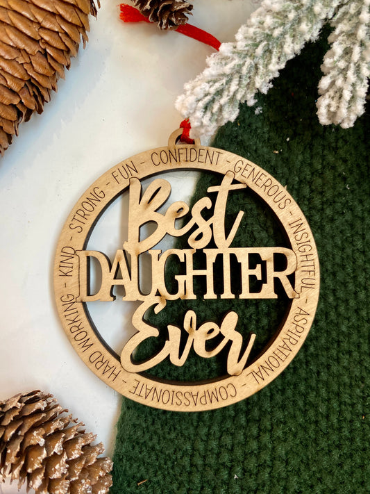 Best Daughter Ever Ornament