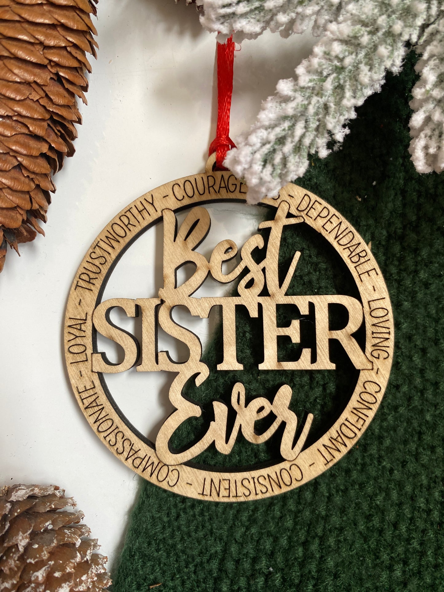 Best Sister Ever Ornament