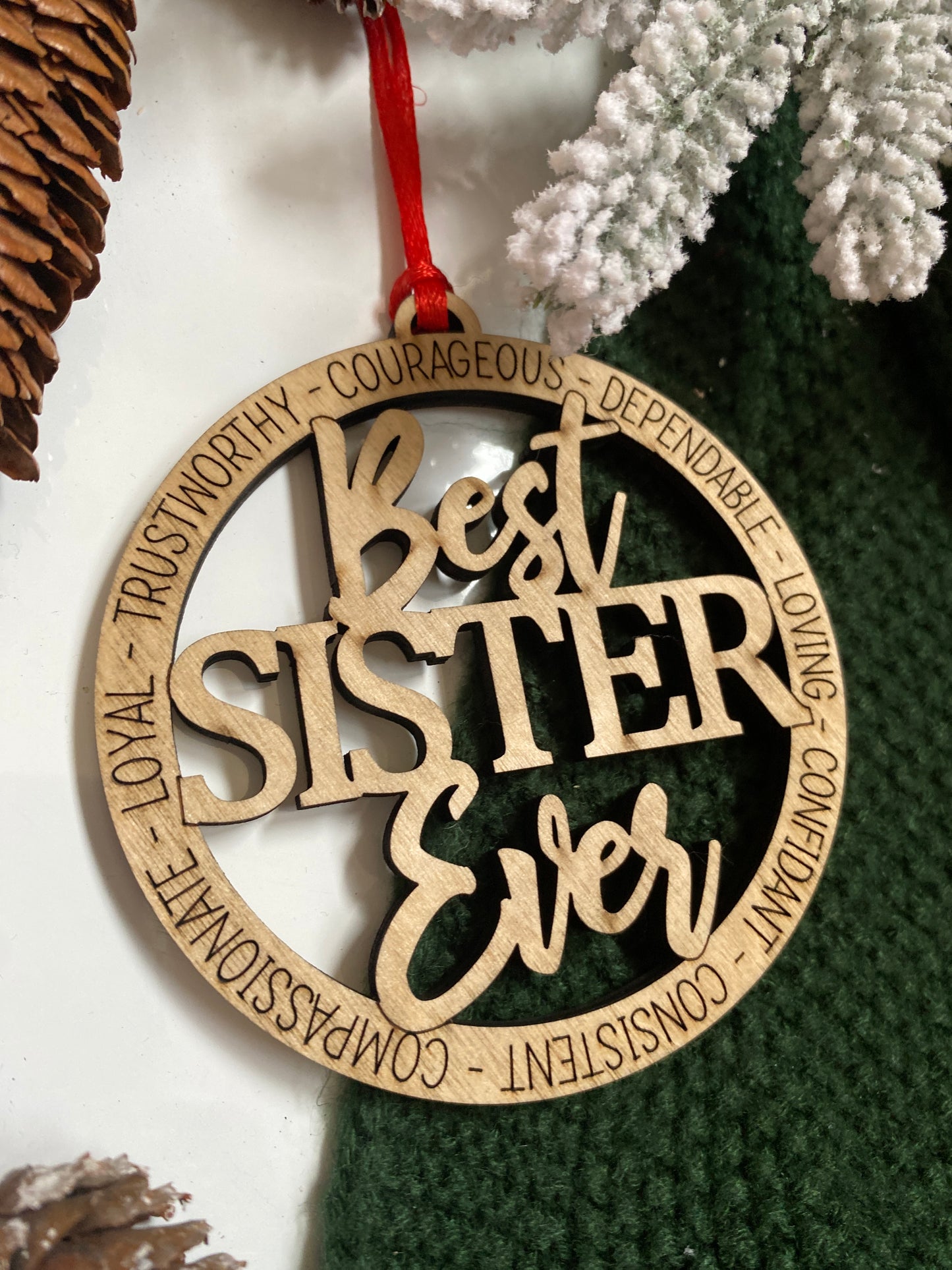 Best Sister Ever Ornament