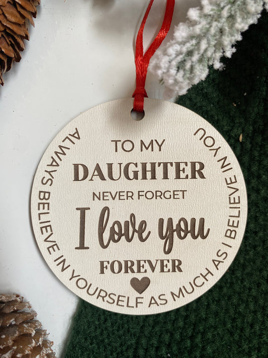 To My Daughter Ornament