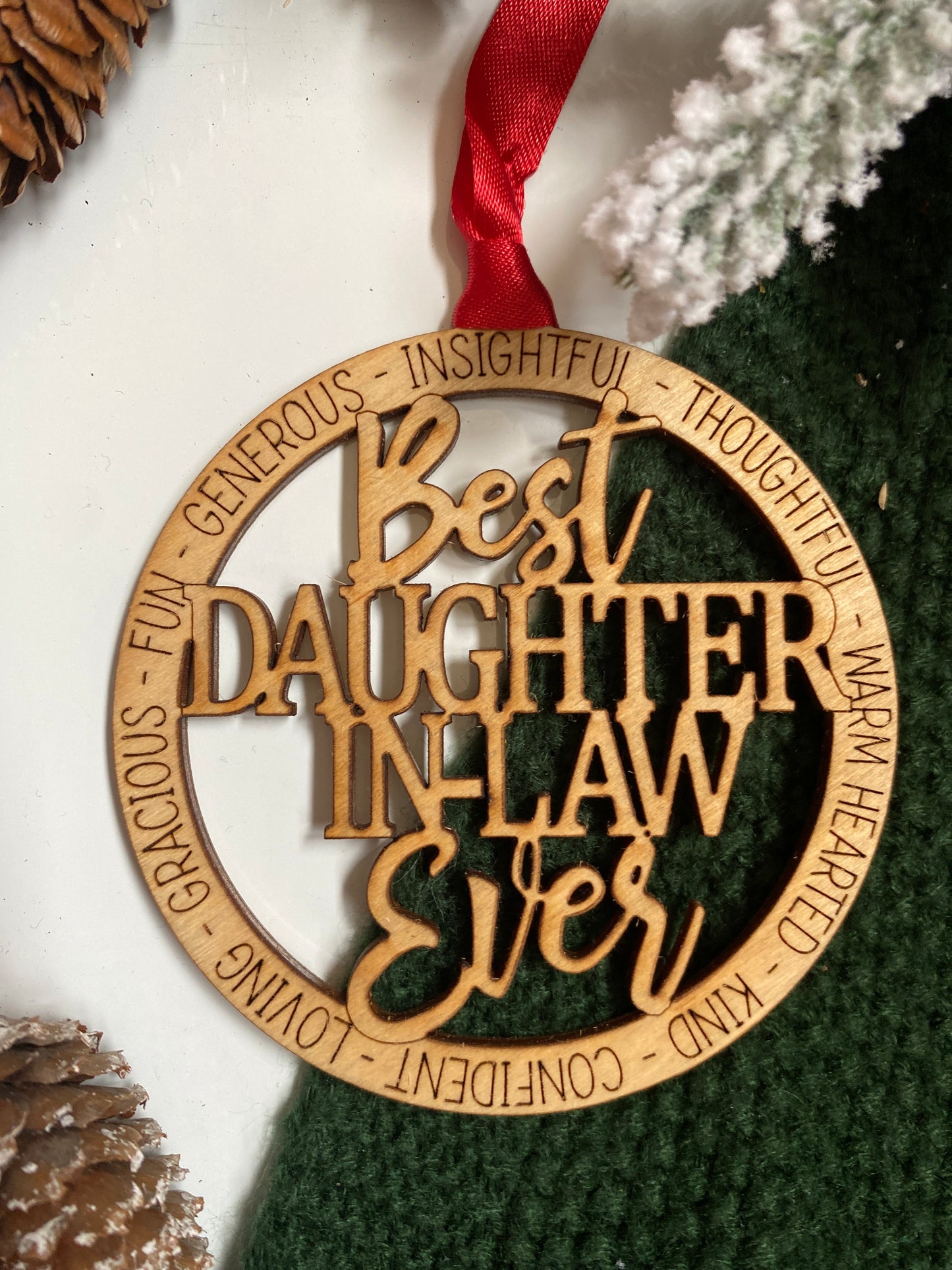 Best Daughter In Law Ornament