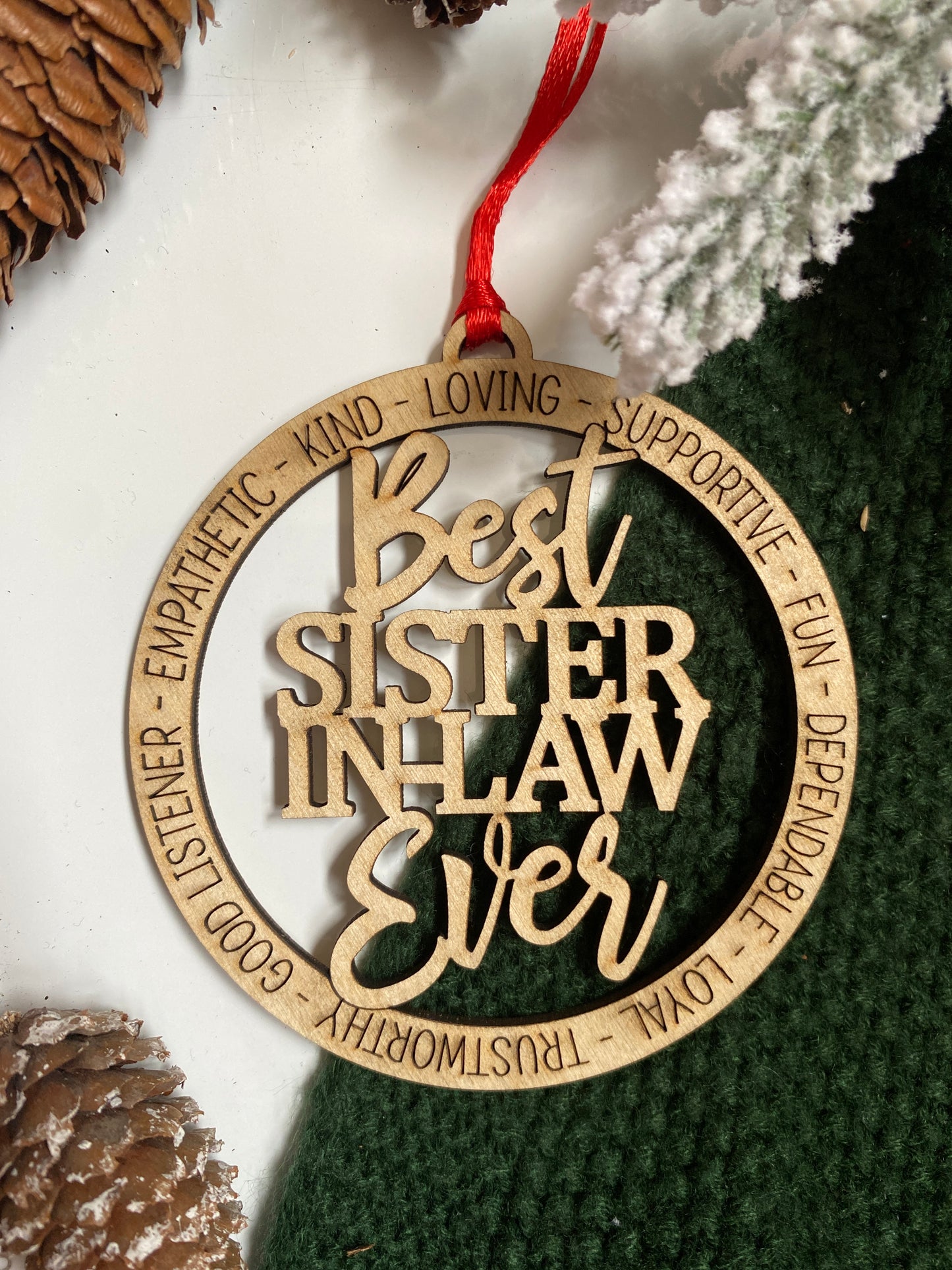 Best Sister In Law Ornament